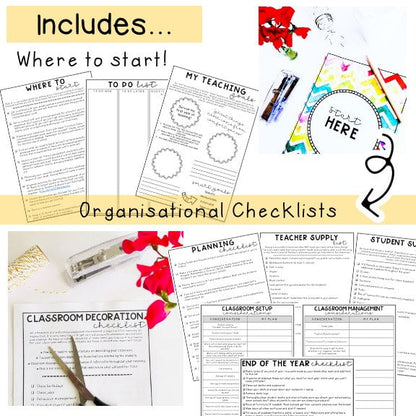 First Year Teacher Resource Pack | New Teacher help | Beginning teacher guide