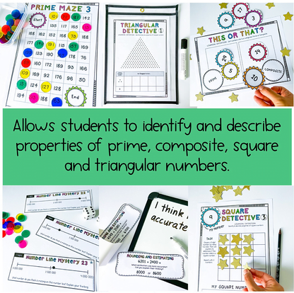 Number Activities Pack | Properties of Numbers | Year 5-6