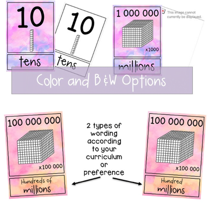 Place Value Posters | Interactive Place Value Chart {Pastel theme}