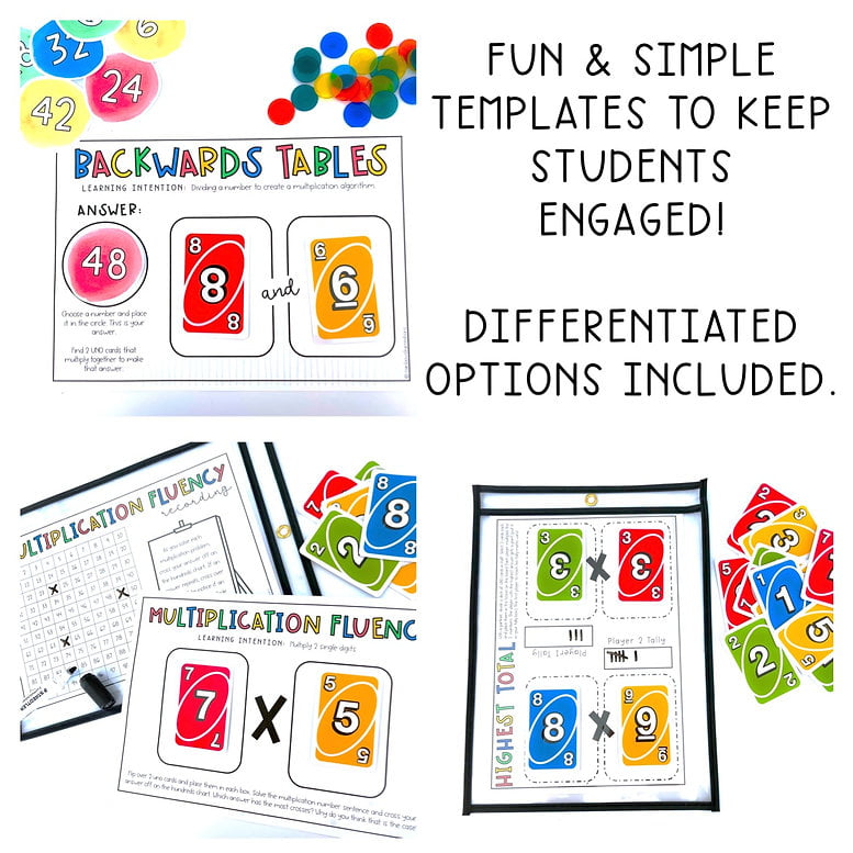 Card Game Math Centres for Grade 3 and 4  [Version 1]