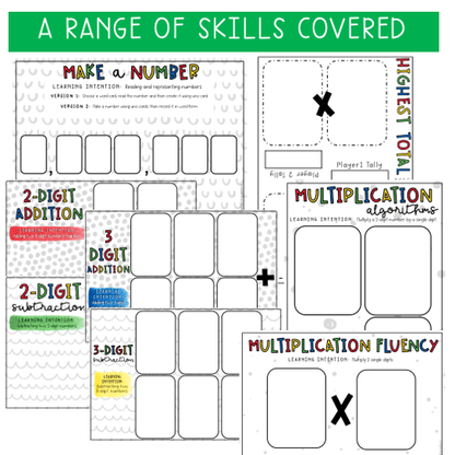 Maths Card Game for Grade 5 and 6 [Version 1]