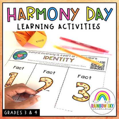 Year 3 - 4  Harmony Day Pack