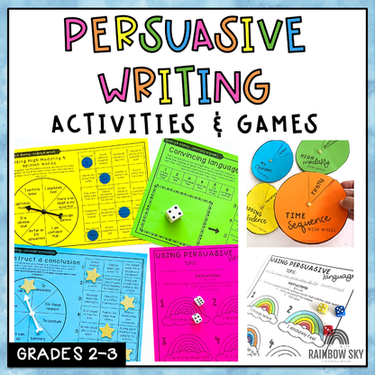 Persuasive Writing Unit | Activities & Games | Year 2-3