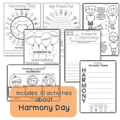 Year 1 - 2 Harmony Day Pack