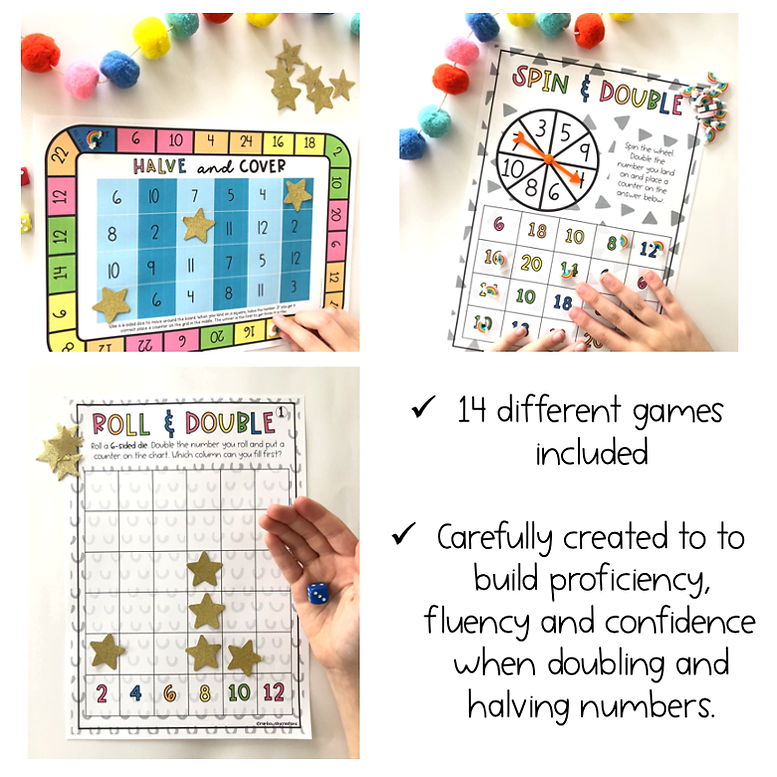 Doubling and Halving Games