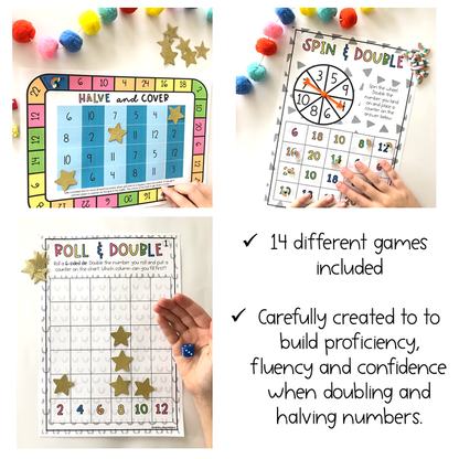 Doubling and Halving Games