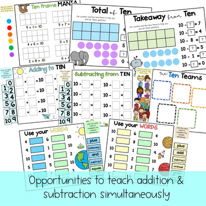 Digital Friends of 10: Addition and Subtraction [Distance Learning]
