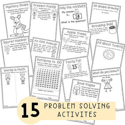 Word Problems | Problem Solving Activities [Kindergarten, Grade 1 & 2]